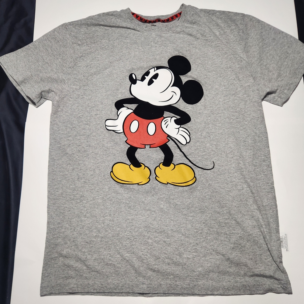 Disney Gray Mickey Mouse Short Sleeve Tee